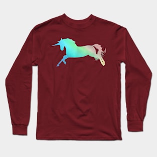 Beautiful iridescent unicorn Long Sleeve T-Shirt